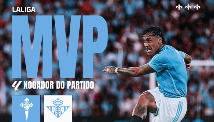 ¡Renato Tapia sumó su tercer MVP con el Celta de Vigo!