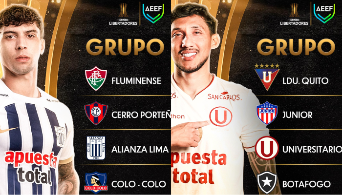 Copa Libertadores Grupos y rivales de Alianza Lima y Universitario de Deportes