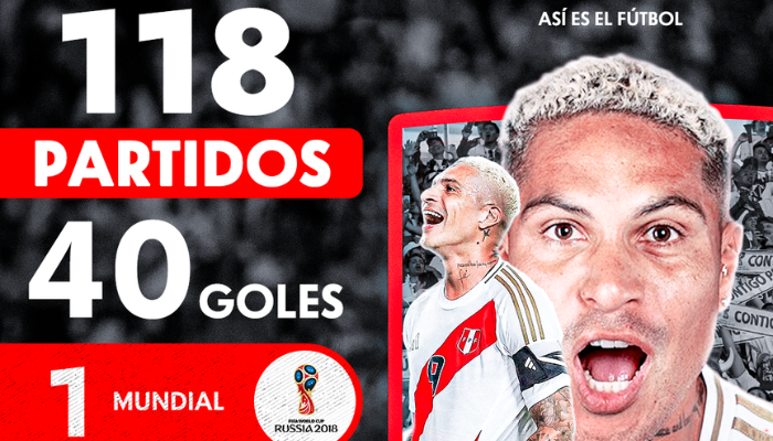 ¡Paolo Guerrero llegó a los 40 goles con la Selección Peruana!