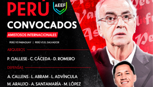 Selección Peruana: Lista de convocados para los partidos amistosos ante Paraguay y El Salvador
