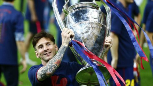 Lionel Messi y la obtención de la Champions League 2015, la última de su carrera.