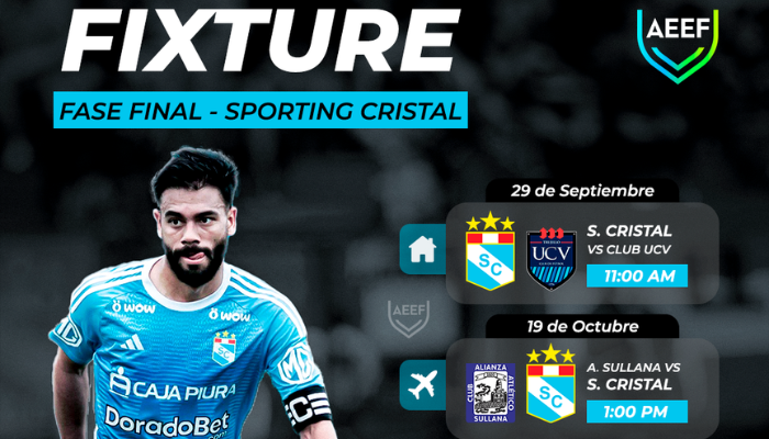 Sporting Cristal: Fixture para la recta final del Torneo Clausura de la Liga 1 Te Apuesto