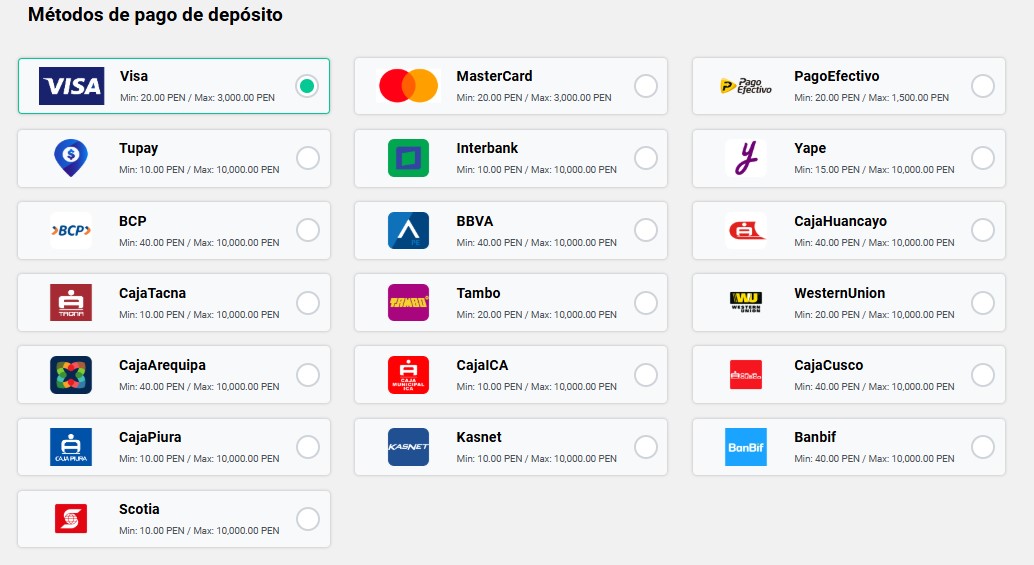 metodos de pago de deposito chaskibet